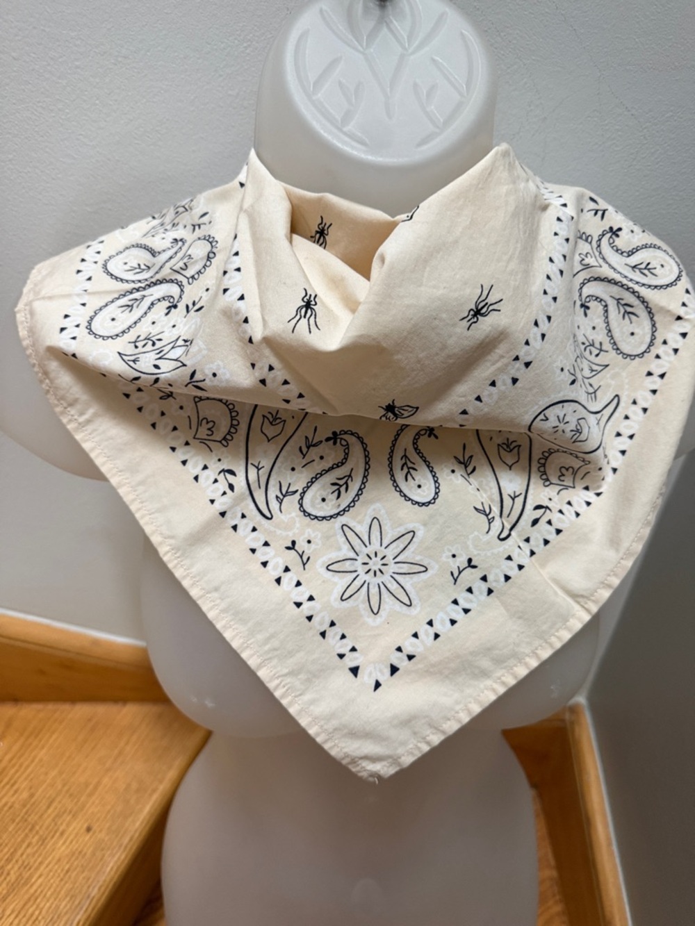 ExOfficio BugsAway Insect Shield Paisley Woven Bandana - Bone